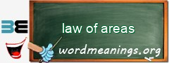 WordMeaning blackboard for law of areas